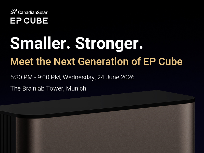 EP Cube new product launch side event, Intersolar 2026